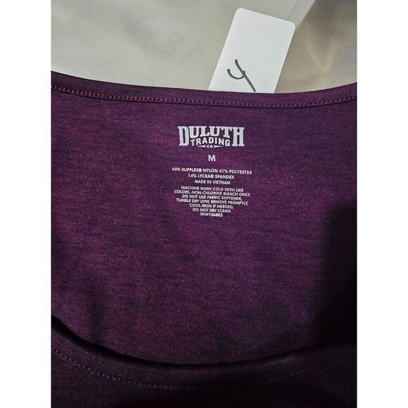 Duluth Trading NoGa Purple Activewear Dress M Nylon/Spandex Blend Short Sleeve - Picture 5 of 6